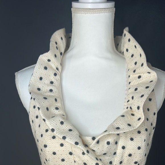 NWT Harper Rose Fit & Flare Dress | Metallic Gold & Black Polka Dot | Size 8 - Picture 6 of 12